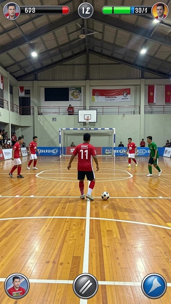 Tampilan awal aplikasi dengan grafis yang menarik.
