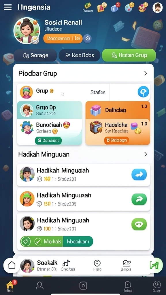 Karakter unik dalam <strong>55RP</strong> yang dapat dipilih pemain.