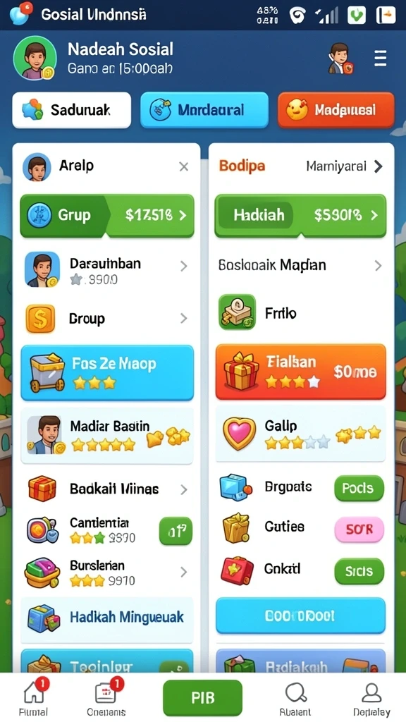 Tampilan utama aplikasi 7SVIP yang user-friendly.