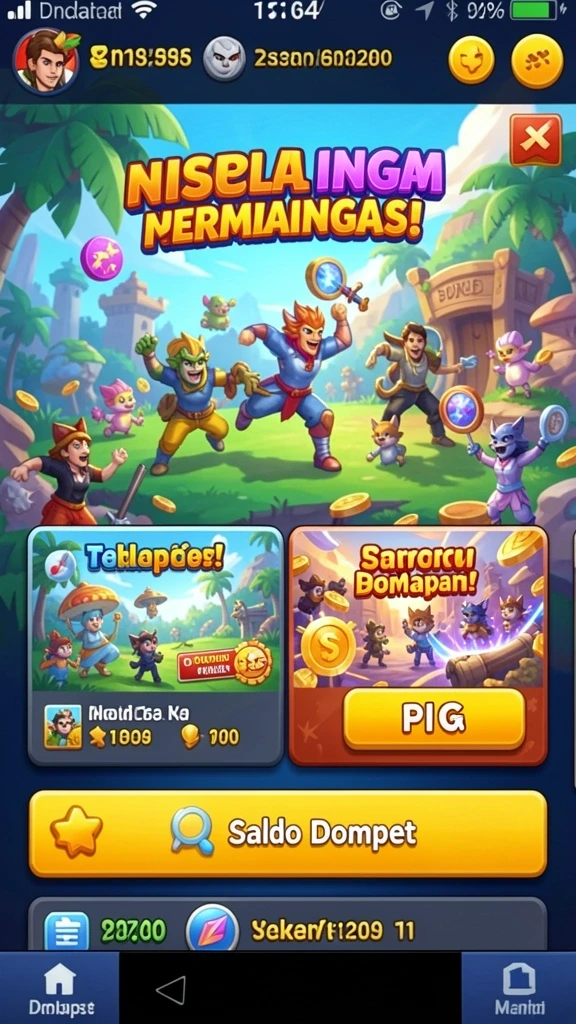 Fitur multiplayer untuk bermain bersama teman.