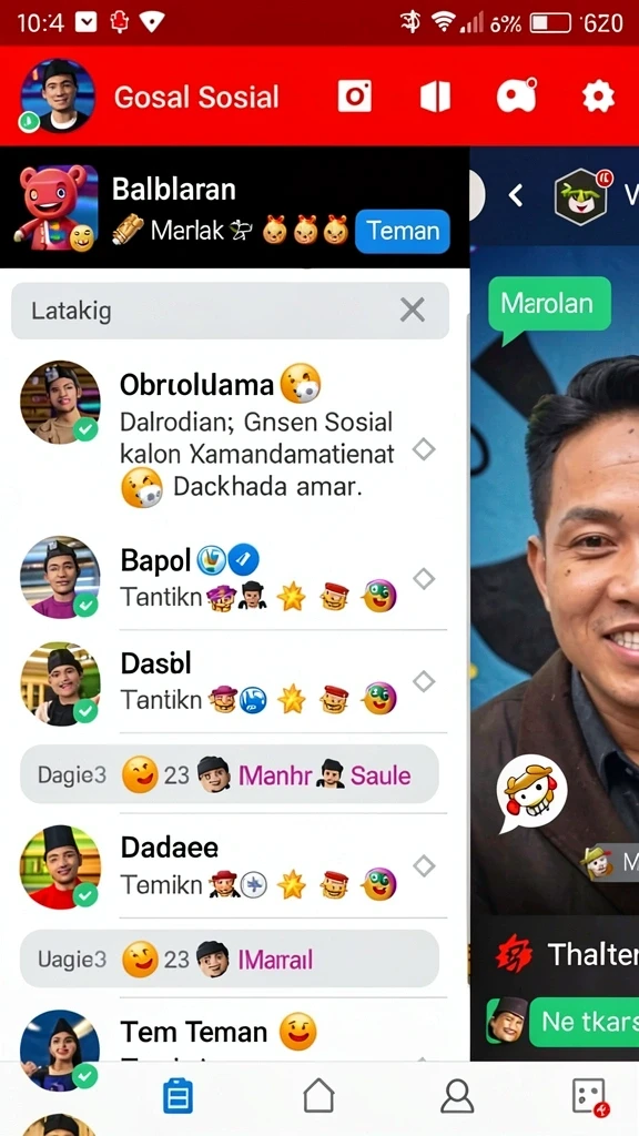 Tampilan antarmuka aplikasi yang modern dan mudah digunakan.