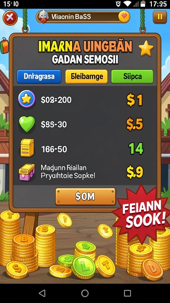 Tantangan seru dalam setiap level yang harus diselesaikan.
