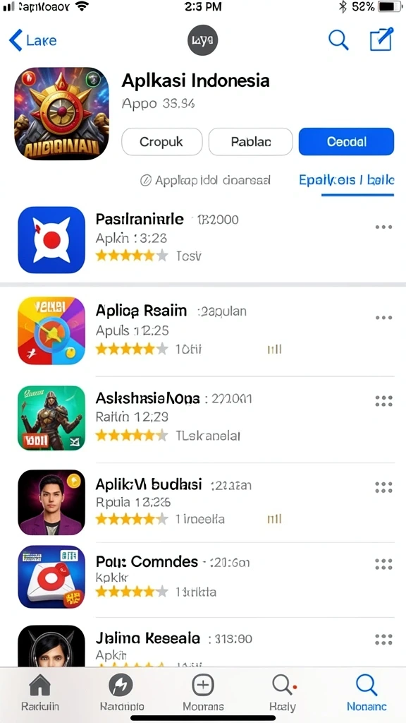 Tampilan utama aplikasi yang menarik dan mudah dinavigasi.