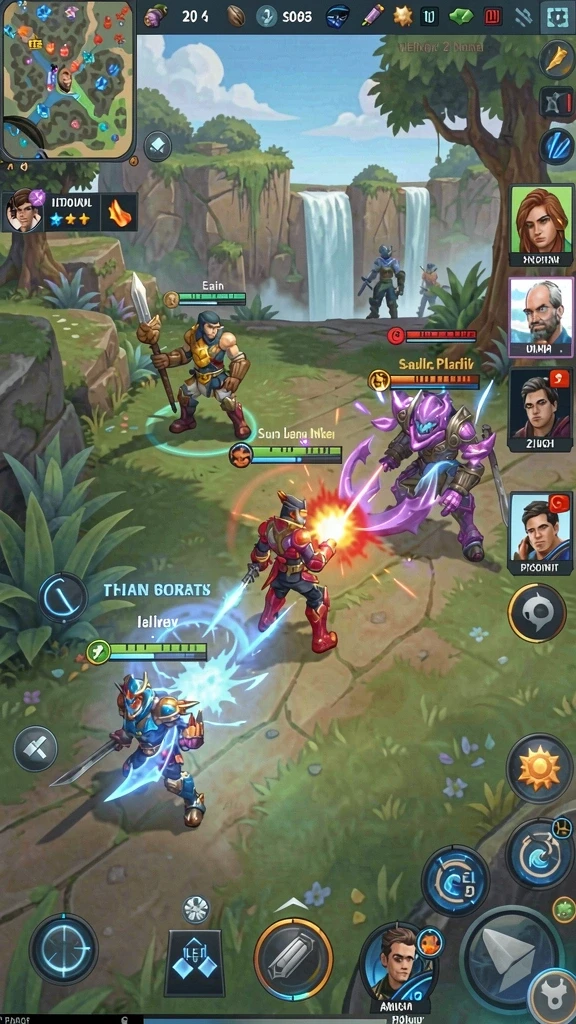 Screenshot menunjukkan karakter utama dalam petualangan.