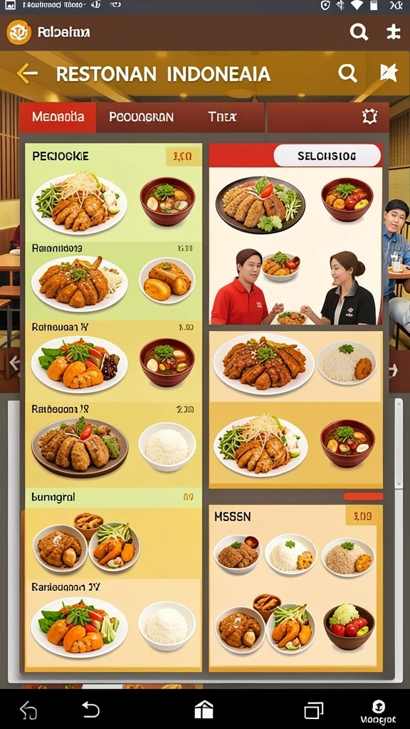 Tampilan antarmuka yang menarik dan user-friendly.