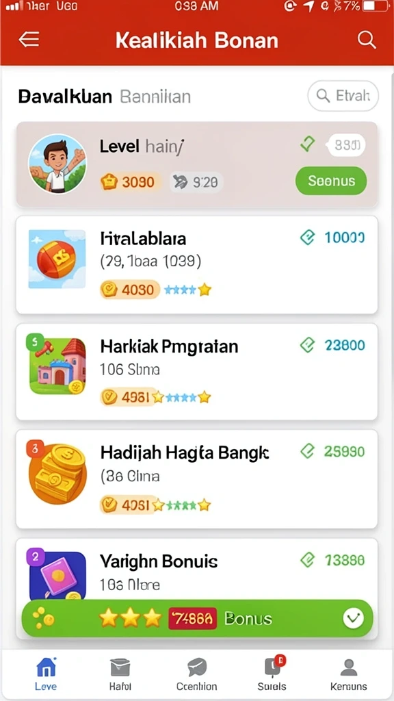 Karakter-karakter unik yang dapat dipilih pemain.