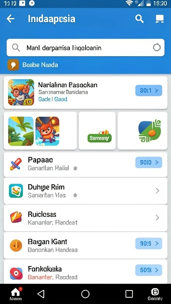 Screenshot aplikasi KAPTEN77 menampilkan level yang penuh tantangan.