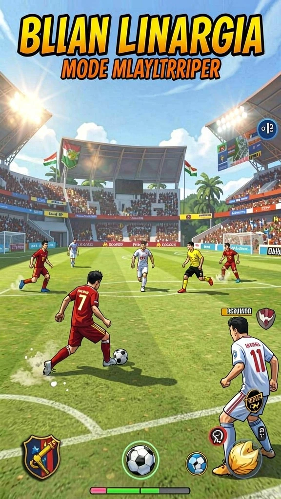 Screenshot menampilkan momen seru dalam mode multiplayer.