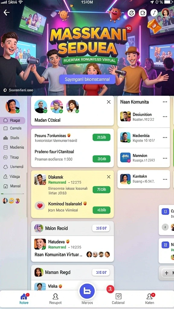 Tampilan antarmuka yang menarik dan user-friendly.