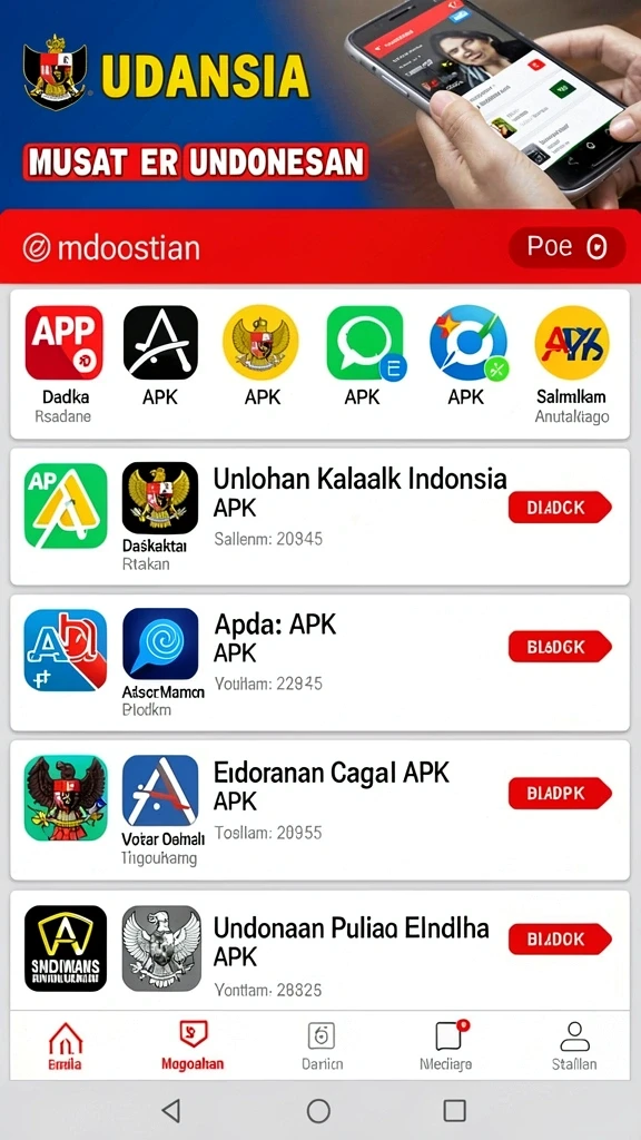 Tampilan awal yang menarik dan mudah dinavigasi.