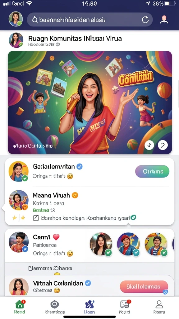 Grafis yang cerah dan karakter yang menggemaskan.