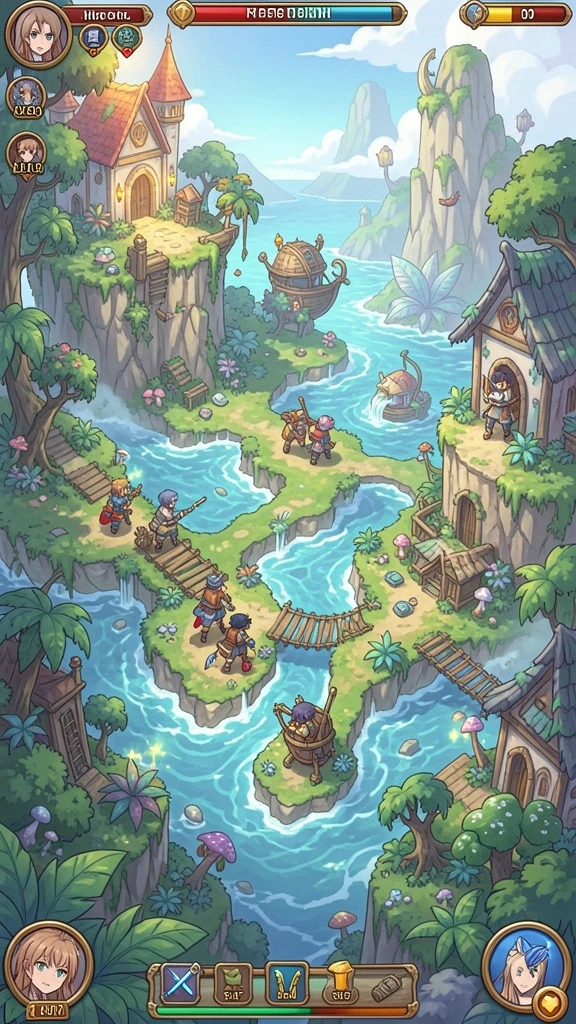 Tampilan awal game yang menakjubkan dan informatif.