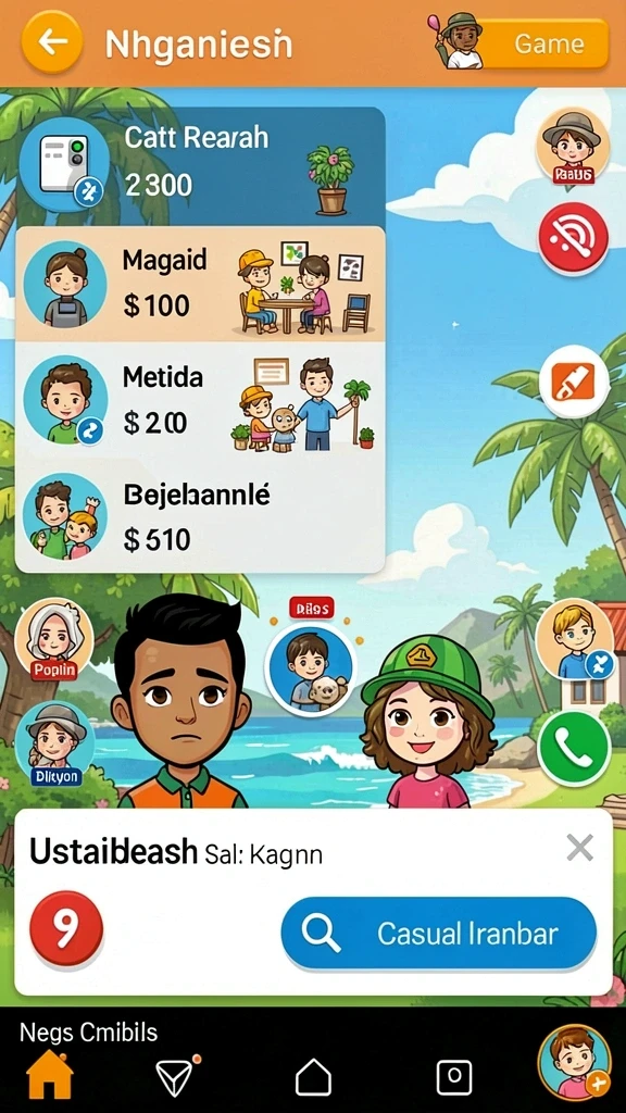 Tampilan karakter utama dalam aksi petualangan.