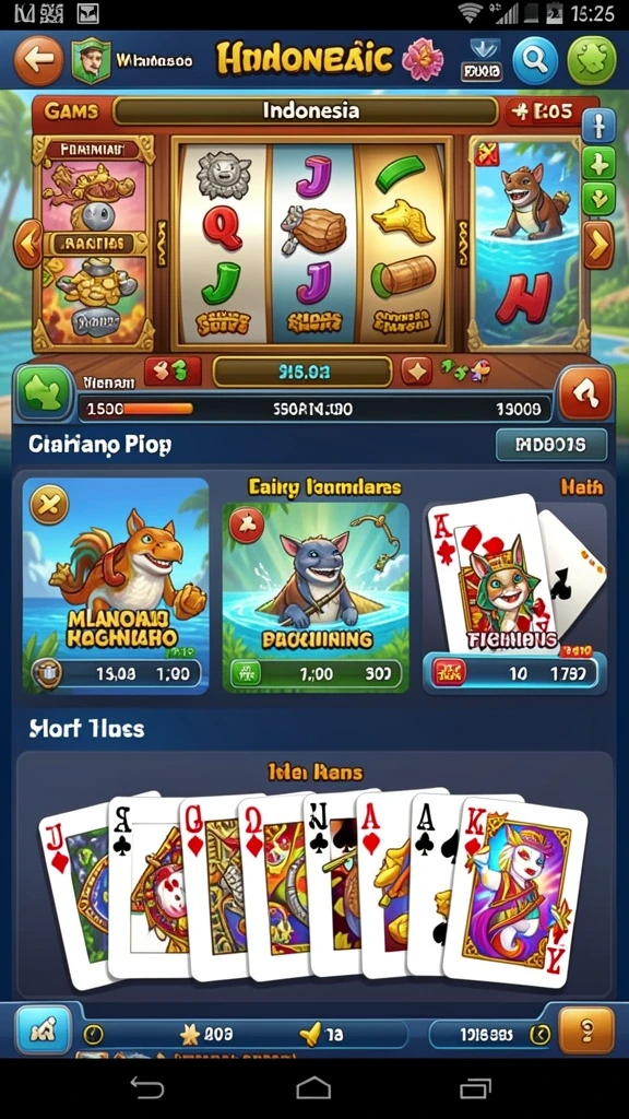 Fitur level up yang membuat permainan semakin seru.