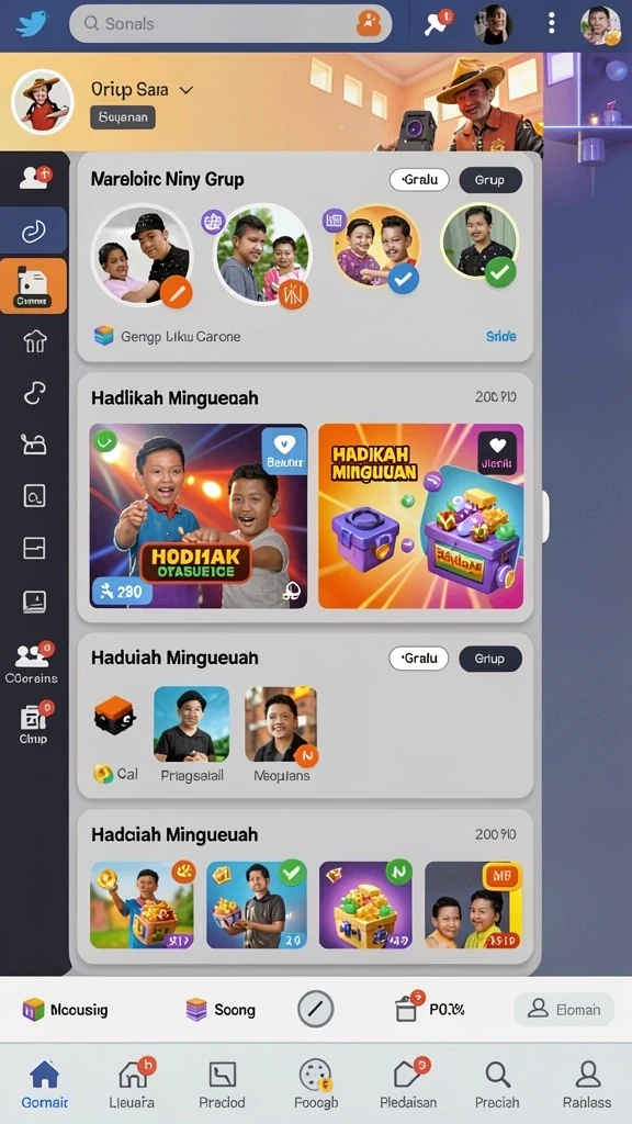 Karakter unik yang siap untuk dimainkan.