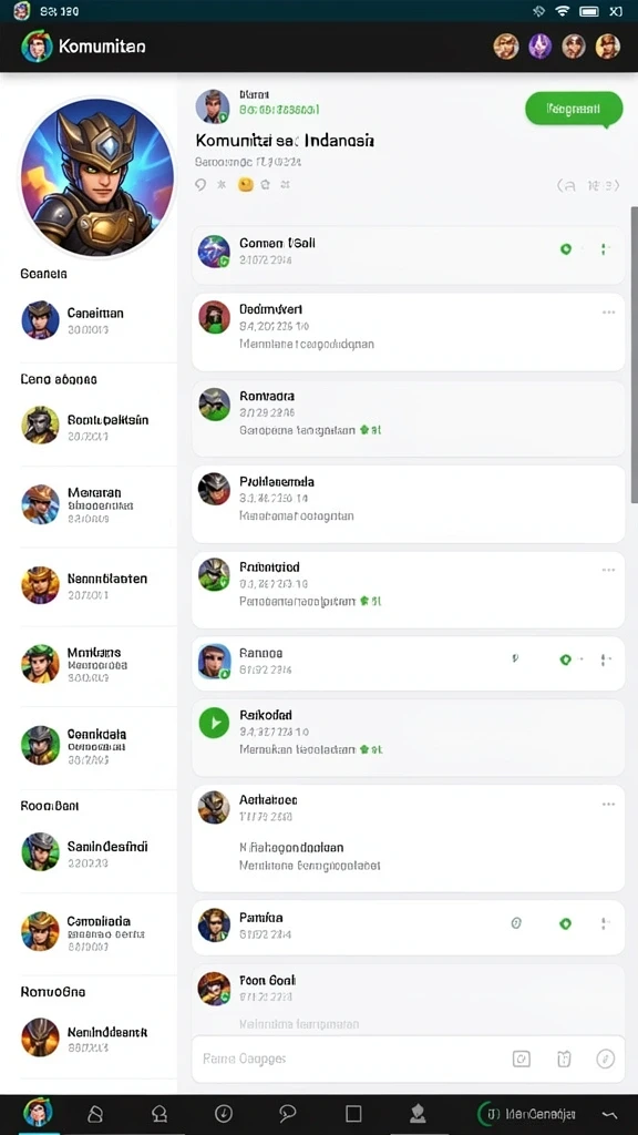 Karakter yang dapat dipilih sesuai dengan gaya bermain.