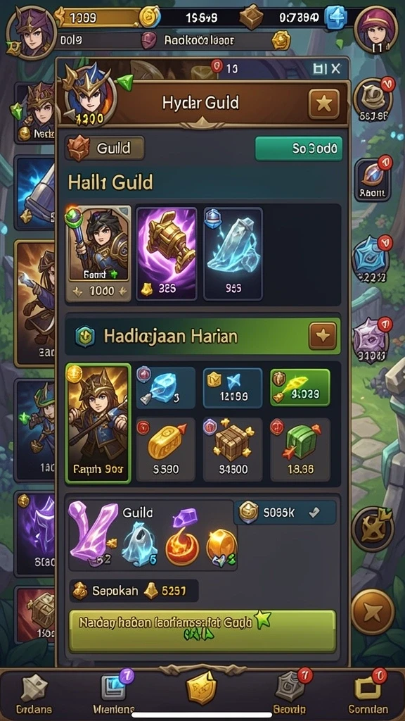 Level yang penuh warna dan kreatif.